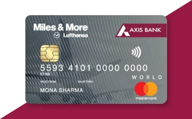 AXIS Bank Miles & More World Credit Card LoanBazaar AXIS Bank Miles & More World Credit Card